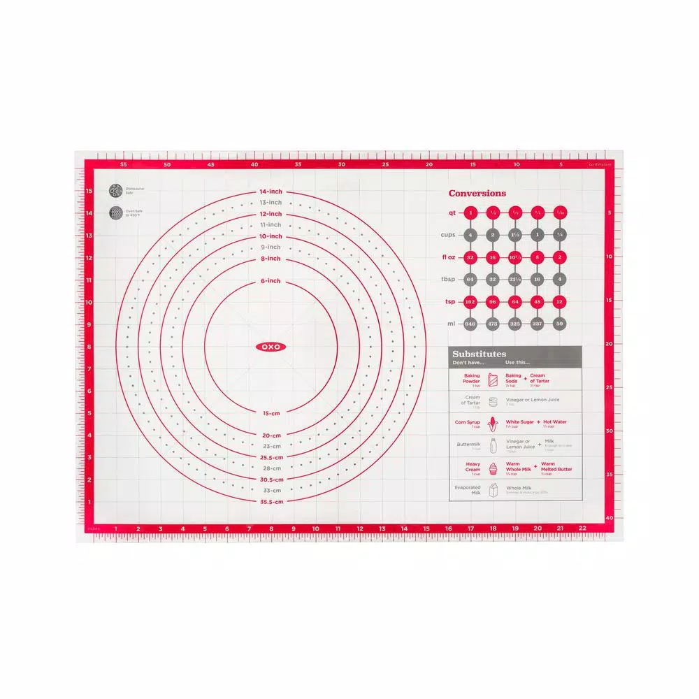 OXO Good Grips Silicone Baking Pastry Mat with Measurement Guides