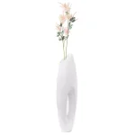 Uniquewise Modern White Magnesium Oxide Large Decorative Floor Vase - 40.5 in. thumbnail 5