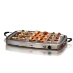 Elite Platinum Triple Deluxe Warming Tray and Buffet Server Set with 7.5 Qt. Stainless Steel Pan thumbnail 3