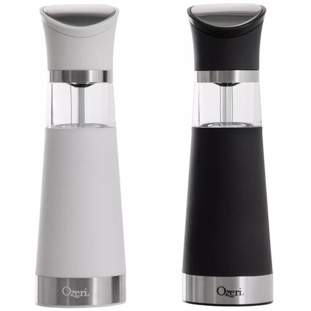 Ozeri Graviti Pro Electric Salt and Pepper Grinder Set, BPA-Free Ceramic Mills