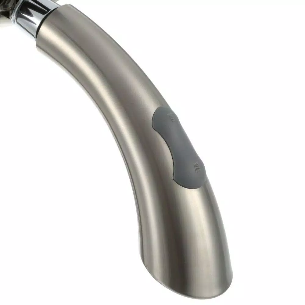 Glacier Bay Ginger Single-Handle Pull-Down Kitchen Faucet, Brushed Nickel