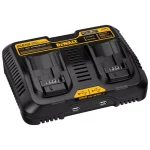 DEWALT DCB102 12V/20V MAX Lithium-Ion Dual Port Jobsite Charging Station with 2 USB Ports thumbnail 1