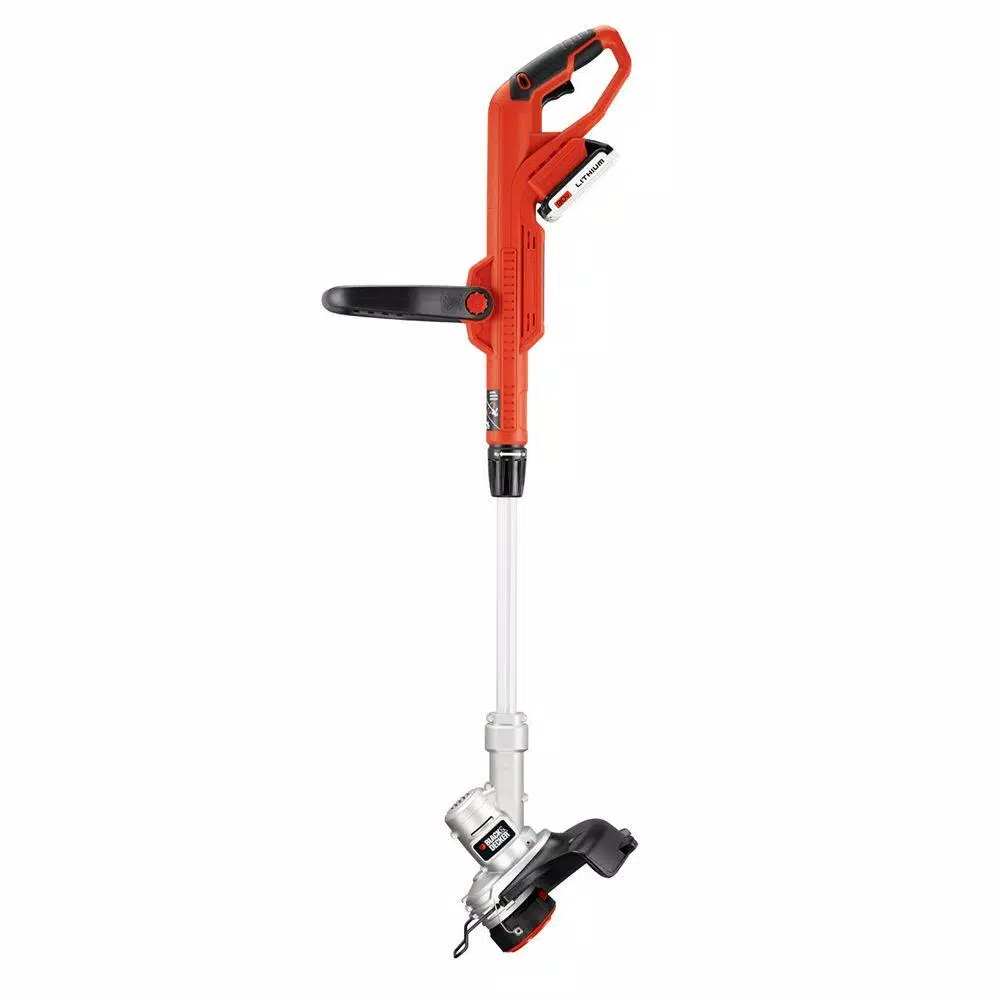 BLACK+DECKER 20V MAX Cordless 2-in-1 String Trimmer and Edger, 12 in. Cutting Swath, Includes 2.0 Ah Battery and Charger