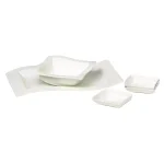 Villeroy & Boch NewWave 5-Piece White Porcelain Serving Set thumbnail 1