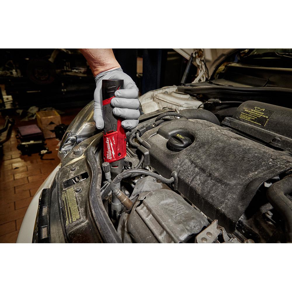 Milwaukee M12 FUEL 12V Brushless Cordless 1/4 in. Extended Reach Ratchet Kit with 2.0 Ah Battery