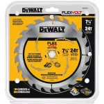 DEWALT FLEXVOLT 7-1/4 in. 24-Teeth Carbide-Tipped Circular Saw Blade thumbnail 2