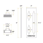 POWERTEC 71120 Picture Hanging Keyhole Template for Router thumbnail 6
