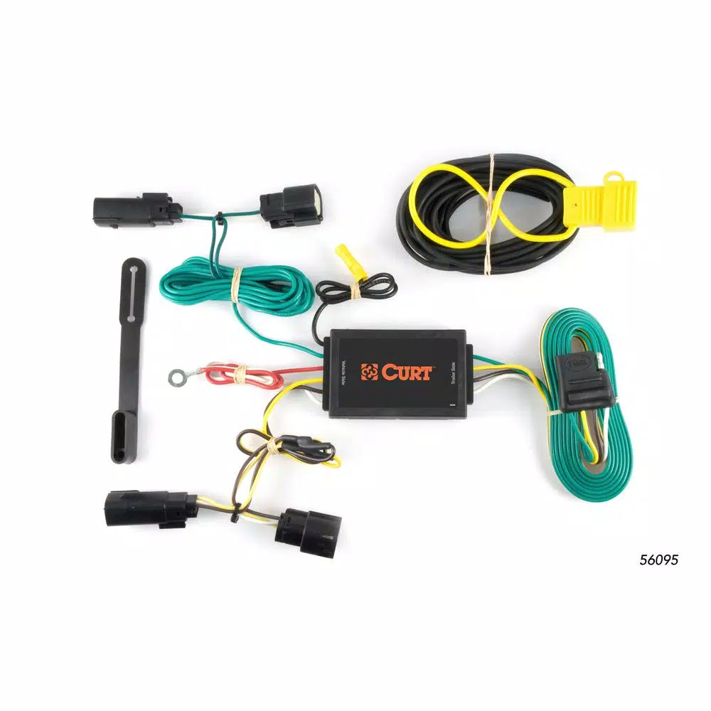 CURT Custom Vehicle-Trailer Wiring Harness for Lincoln MKT, 4-Way Flat Output T-Connector