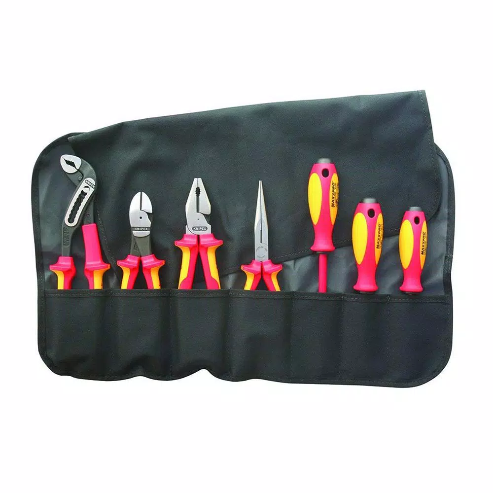 KNIPEX 7-Piece 1,000-Volt Insulated Hand Tool Set with Nylon Pouch