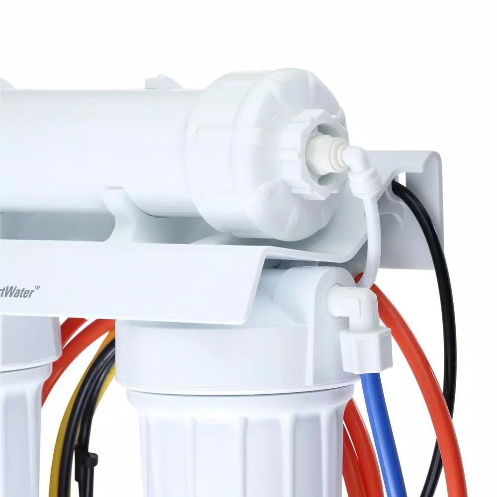 GE Under Sink Reverse Osmosis Water Filtration System with Chrome Faucet