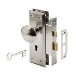 Prime-Line Satin Nickel Case-Hardened Steel Interior Privacy Door Lockset thumbnail 1