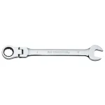 GEARWRENCH 17 mm Flex Head Combination Ratcheting Wrench, 12-Point Steel thumbnail 1