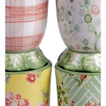 Certified International English Garden 12 in. Multicolored Earthenware Cake Stand thumbnail 2