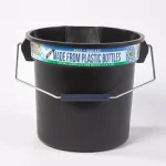 TAFCO PRODUCTS Tafco 3.5 Gal. Black Round Utility ECO Bucket, 14 Qt. Heavy-Duty Recycled Plastic Pail thumbnail 1