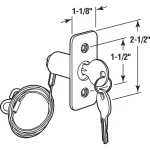 Prime-Line Emergency Garage Door Release Kit, Diecast Metal, Brushed Chrome Finish thumbnail 5