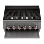 Magic Chef 36 in. Commercial Countertop Radiant Char Broiler, Stainless Steel thumbnail 4