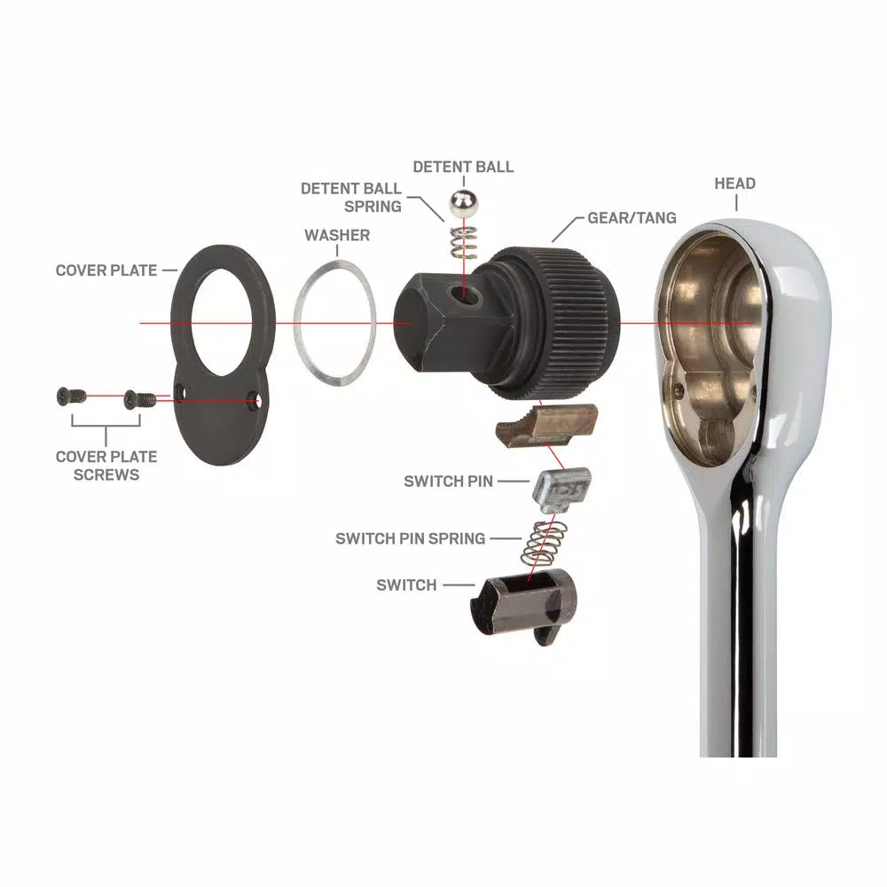 Tekton 3/4 Inch Drive x 22 Inch Ratchet, 72-Tooth High Torque Hand Tool