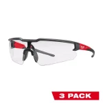 Milwaukee Safety Glasses with Clear Anti-Fog and Anti-Scratch Lenses, 3-Pack thumbnail 1