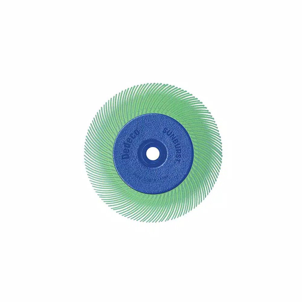 Dedeco Sunburst 6 in. TC Radial Polishing Disc - 1/2 in. Arbor - 1 Micron U-Fine