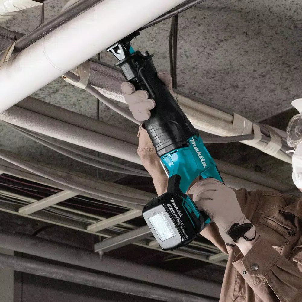 Makita 18V LXT Brushless Cordless Combo Kit - Hammer Drill, Impact Driver, Recip Saw & Flashlight (4-Piece)