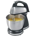 Hamilton Beach Classic Chrome 6-Speed Hand and Stand Mixer with 4 Qt. Stainless Steel Bowl thumbnail 4