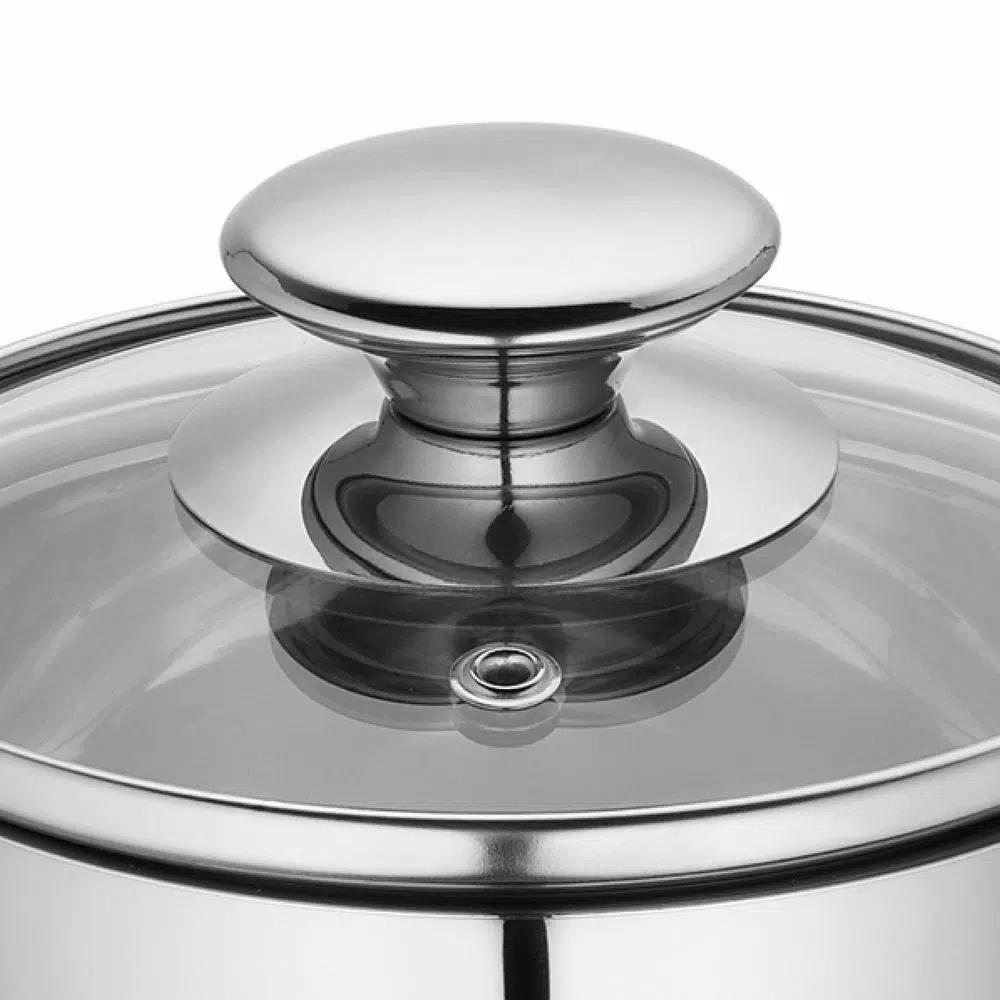 Frieling Küchenprofi 1.6 qt. Stainless Steel Stock Pot with Vented Glass Lid
