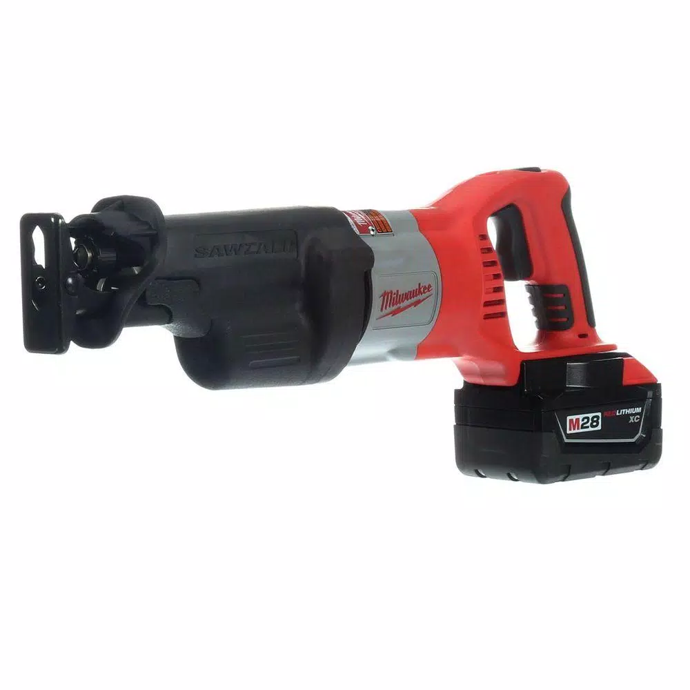 Milwaukee M28 28V Lithium-Ion Cordless Reciprocating Saw Kit with (2) 3.0Ah Batteries, Charger, and Hard Case