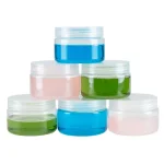 Stalwart 4 oz. Clear Plastic Jars with Foam Liner, Round Storage Containers (6-Pack) thumbnail 5