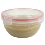 Unbranded 10-Piece Round Plastic Food Storage Container Set with Locking Snap-On Lids, Red thumbnail 6