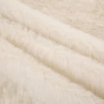 Glitzhome 48 in. White Plush Faux Fur Christmas Tree Skirt thumbnail 4