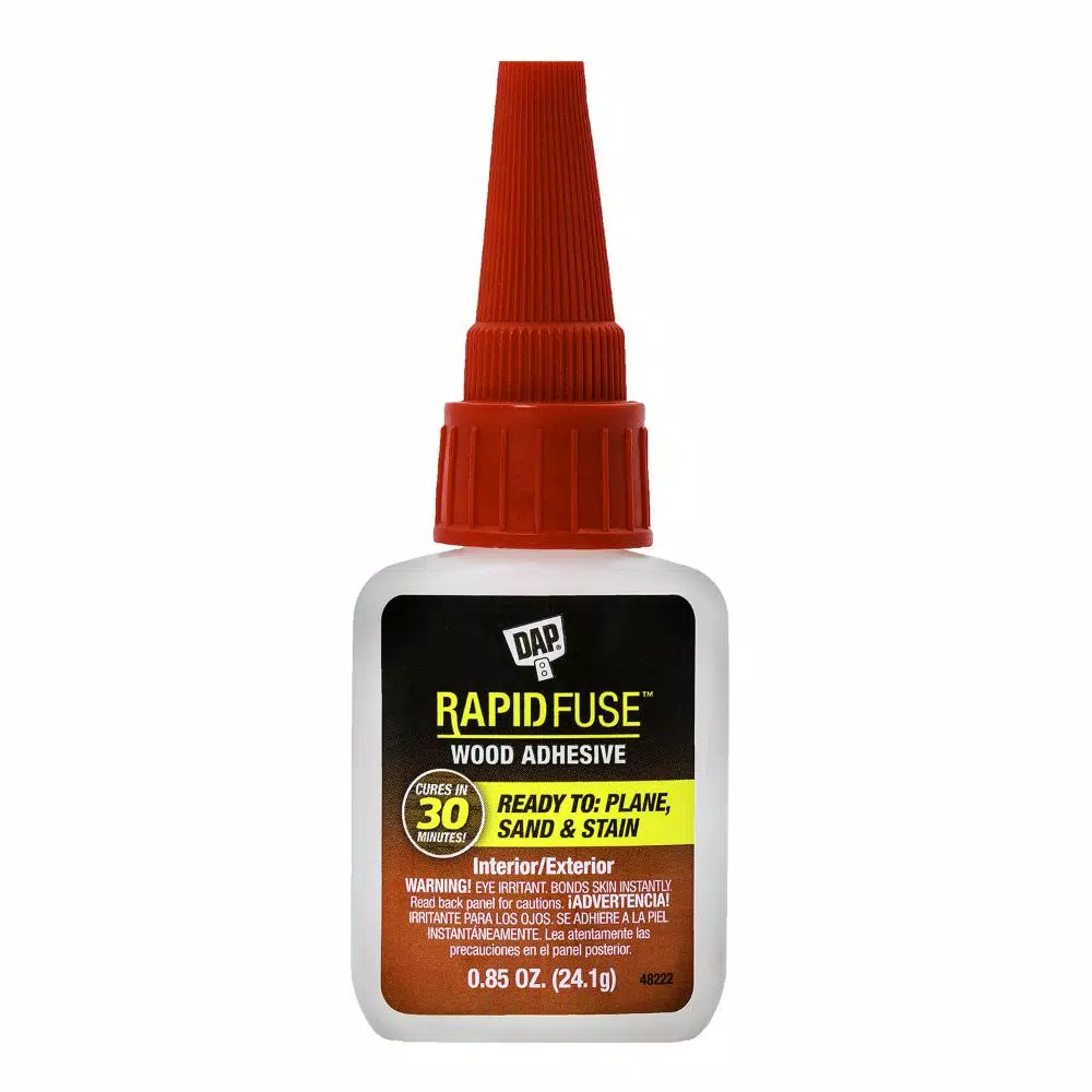 DAP RapidFuse Fast Curing All Purpose Adhesive, Clear, 0.85 oz (6-Pack)