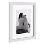 DesignOvation Gallery 8x10 White Satin Wood Float Picture Frame Set, 4-Pack thumbnail 3