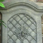 Sunnydaze Decor Rosette Resin French Limestone Solar Outdoor Wall Fountain thumbnail 2