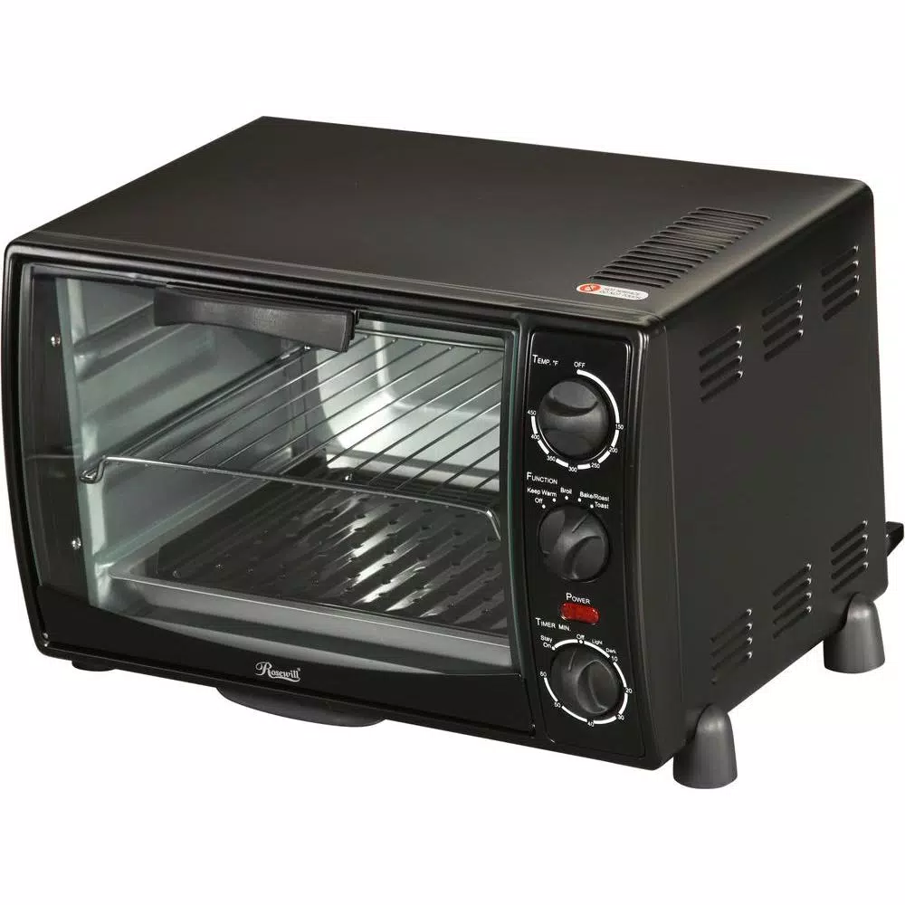 Rosewill RHTO-13001 1500W 6-Slice Toaster Oven with Temperature Control, Bake, Broil, Toast & Warm