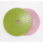 Unbranded JHX 4 in. Wet Diamond Polishing Pad Set for Granite and Concrete with Semi-Rigid Back Holder (7-Piece) thumbnail 3