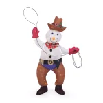 Home Accents Holiday 4 ft LED Cowboy Snowman Yard Decoration with 80 Warm White Lights thumbnail 1