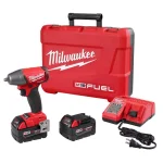 Milwaukee M18 FUEL 3/8 in. Compact Impact Wrench Kit with Two 5 Ah Batteries and Charger thumbnail 1