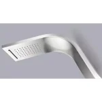 ANZZI Anchorage 60 in. 2-Jet Full Body Shower Panel System with Heavy Rain Head & Spray Wand, Brushed Steel thumbnail 3
