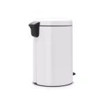 Brabantia Icon 5.3 Gal. White Steel Step-On Trash Can with Soft-Close Lid thumbnail 2