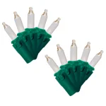 Brite Star 50-Light Clear Incandescent Mini Bulb String Lights, Green Wire, Box of 2 thumbnail 1