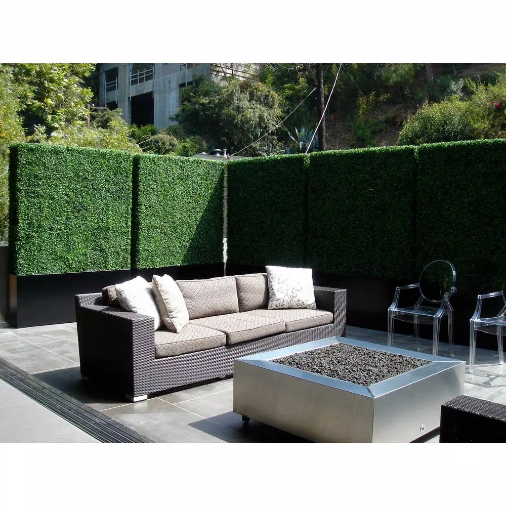 Ejoy Milan Artificial Boxwood Hedge Greenery Panels, 20 in. x 20 in. (6-Piece Set)
