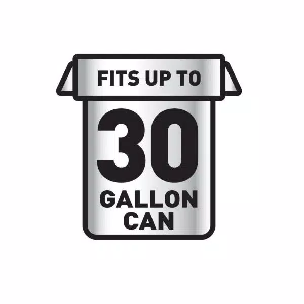Glad ForceFlexPlus 30 Gallon Black Drawstring Large Outdoor Trash Bags, 50-Count (2-Pack)