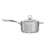 Chantal Induction 21 Steel 3.5 Qt. Stainless Steel Saucepan with Glass Lid, Brushed Stainless Steel thumbnail 5