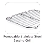 Tramontina Gourmet Prima 7 Qt. Stainless Steel Roasting Pan with Basting Rack thumbnail 4