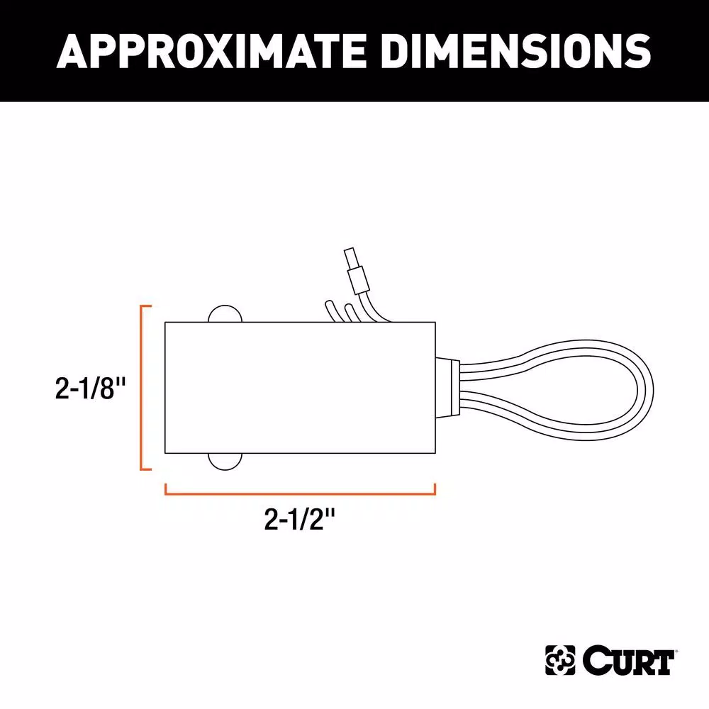 CURT Breakaway Battery Charger Compatible with CURT Soft-Trac 1 and Soft-Trac 2 Systems