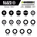 Klein Tools 14-in-1 Precision Screwdriver and Nut Driver Multibit Tool thumbnail 3