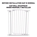 Dreambaby Chelsea Extra Tall Auto-Close Security Gate, 39.4 in. Height, White thumbnail 6