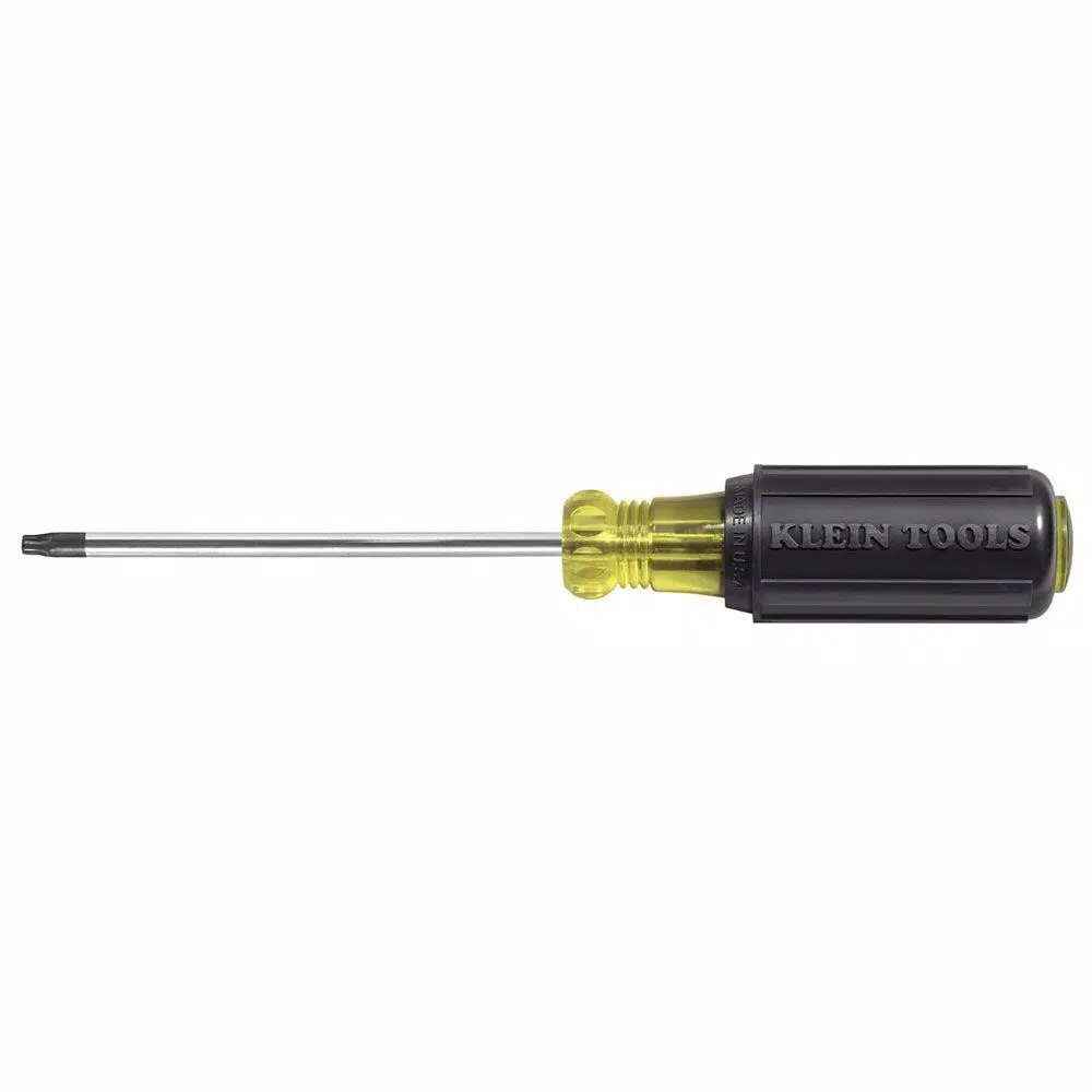 Klein Tools T20 Torx Screwdriver with 4 in. Round Shank and Cushion Grip Handle