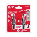 Milwaukee #4 Step Drill Bit, 3/16 in. - 7/8 in. x 1/16 in., 2-Pack thumbnail 3