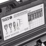 Klein Tools 4-Piece Carbide-Tipped Hole Cutter Set with Heavy Duty Carrying Case thumbnail 11